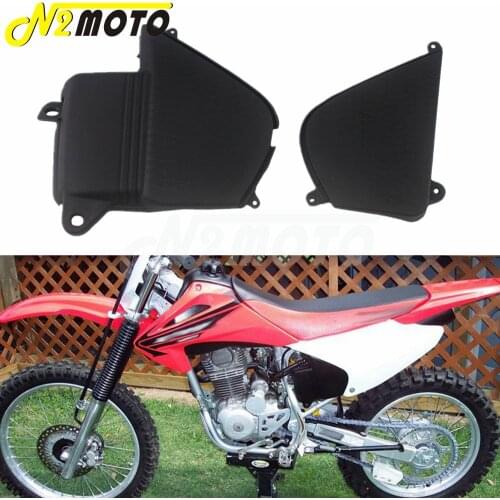 1 Pair Black Motorcycle Battery Box Side Cover for Honda CRF230F CRF 230 2015-2019 Dirt Racing Bike ABS Battery Box Side Guards