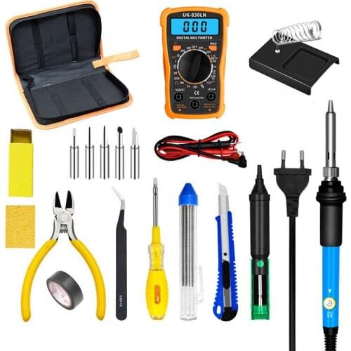 Adjustable Temperature Electric Soldering Iron KIT 220V 110V 60W Welding Solder Rework Station Heat Heater Thermostatic