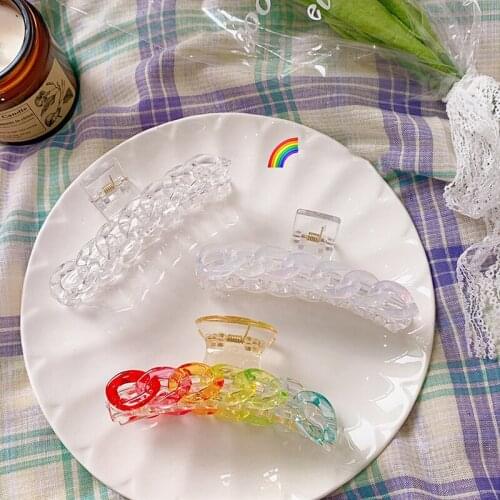 Korean New Hair Claw Barrettes For Women Fashion Girl Matte Geometric Hollow Out Headwear Hair Accessories Crab Hair Clip