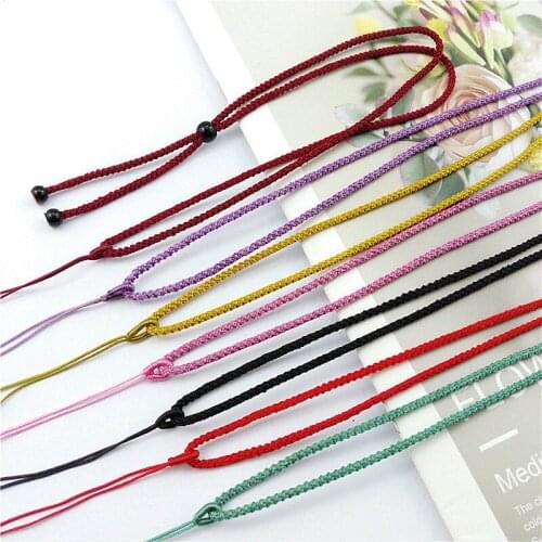 3pcs Hand Knited Necklace silk thread knot cord For Pendant- Pineapple rope loop