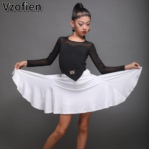 Profession Latin Dance Dress Girls Rumba Cha Cha Modern Dance Dress Ballroom Salsa Tango Child Costumes Stage Wear Clothes