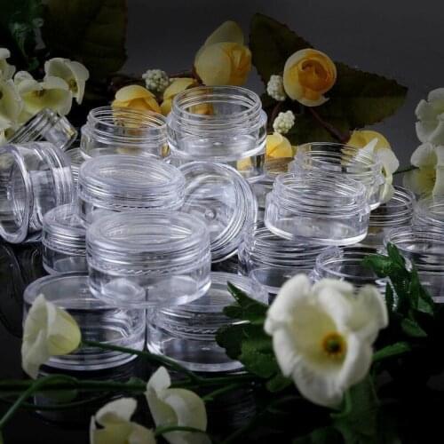 3g 5g 7G 10g Clear Cosmetic Empty Jar Pot Eyeshadow Makeup Face Cream Container