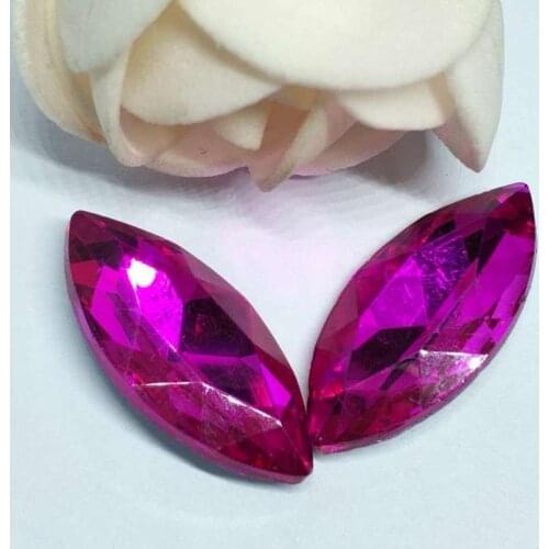 Rose Horse eye pointback Crystal Glass Sewing Rhinestones DIY woman jeans woman and Wedding Dresses Multiple models