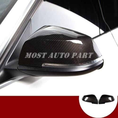 Carbon Fiber Style Rearview Mirror Trim Cover For BMW 3 Series F30 F34 2013-2018 Car accesories interior Car decoration
