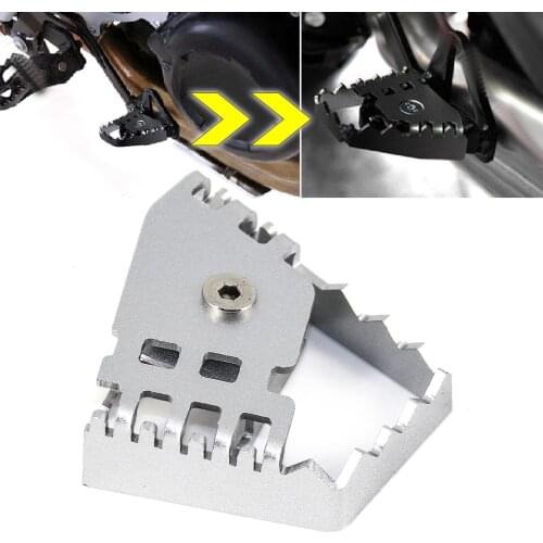 Motorcycle Rear Brake Pedal Step Tip Plate Enlarge Extender For BMW R1200GS ADV/R LC F800GS F700GS F650GS F850GS F750GS R1250GS