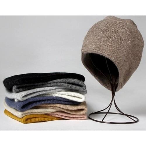 VISROVER 10 colorways unisex rabbit fur woman winter hat lurex best matched autumn winter beanies Warm soft bonnet skullies Gift