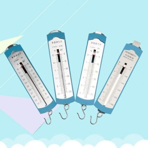 1/2.5/5/10 N Physical Spring Dynamometer Toy Portable Ring Double Scale Design Physics Spring Dynamometer Toys for Child Kid