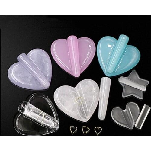 1Pc Heart Shape Nail Art Metal Slice Rivet Embossed Mold Metal Frame Bend Curve Making Model DIY Manicure Tool