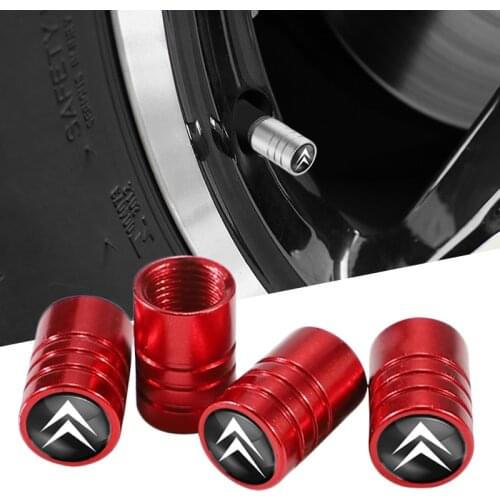 4pcs Metal Tire Valve Cap Car Emblem Tyre Air Stems Cover For Citroen C Elysee C4 C3 C5 C1 C2 C4 Picasso Aircross Saxo Berlingo