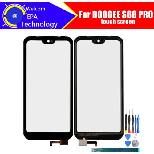 5.9inch DOOGEE S68 PRO Touch Screen Glass 100% Guarantee Original New Glass Panel Touch Screen For DOOGEE S68 PRO+tools+Adhesive