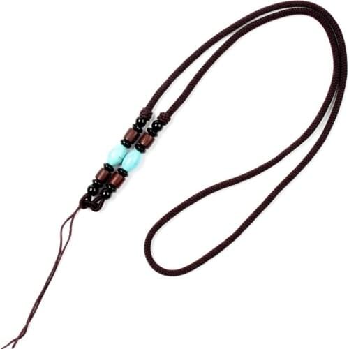 5pieces/Pack 3mm*65cm Crystal Agate Jade Amber Pendant Rope Jewelry Sachet