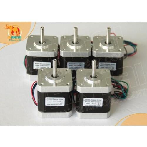 5PCS Wantai 4-lead Nema 17 Stepper Motor 42BYGHW609 56oz-in 40mm 1.7A CE ROSH ISO CNC 3D Printer, Reprap,fast ship