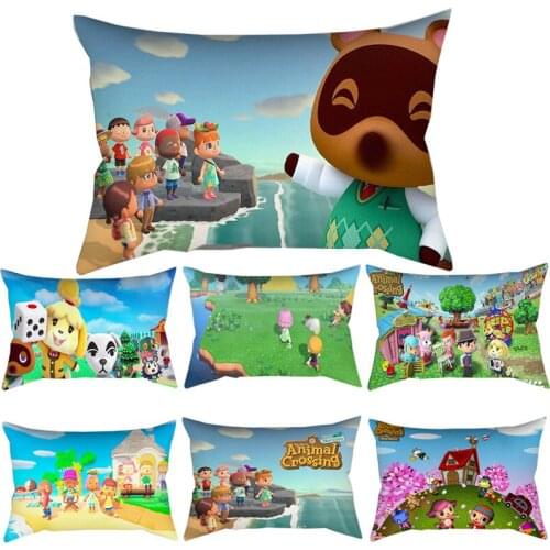 50*30CM Game no pillow core Animal Crossing pillow case pillowcase Model decorate bedroom fans Gift