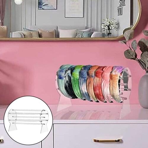 Acrylic Headband Holder Chains Bracelets Necklaces Jewelry Storage Organizer Stand Women Girls
