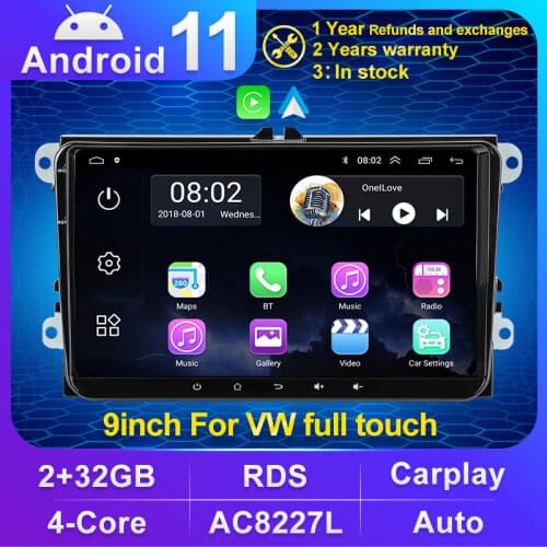 TS10 6+128 Android 10.0 Car Radio Multimedia Player GPS For VW/Volkswagen/Golf/Polo Sedan/Passat/Skoda DAB 2din Android Auto DVD