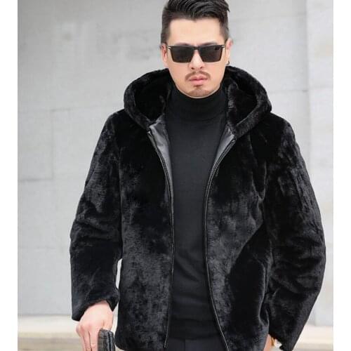 BeckyWalk Men's Hoodies With Fur