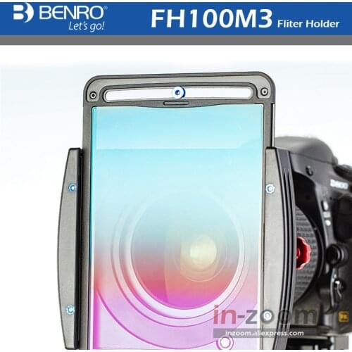 Benro FH100M3 100mm Square Filter Holder Aluminum 3 Pcs ND/GND/CPL Filters Magnetic Holder For 82mm 95mm Magnetic CPL