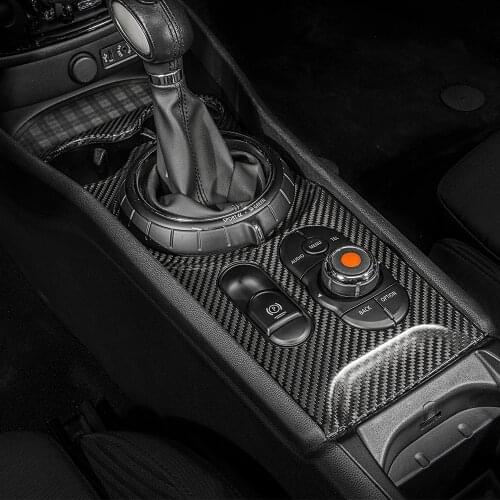 Real Carbon Fiber Central Control Panel Trim Customized for MINI Cooper F54 F56 Interior Styling Accessories