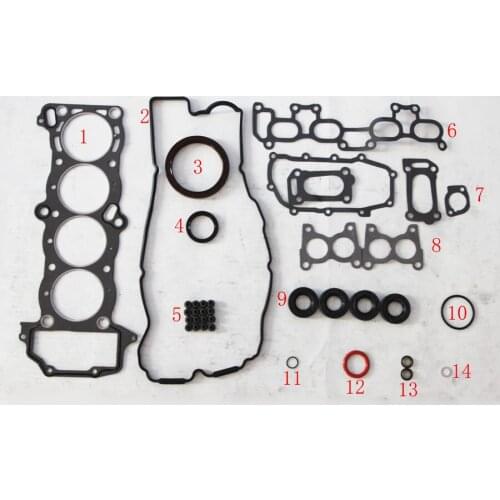 FOR NISSAN SUNNY III PRIMERA GA16DS Full Gasket Set engine parts gasket Automobile Engine Rebuilding Kits 10101-74Y85 50110000