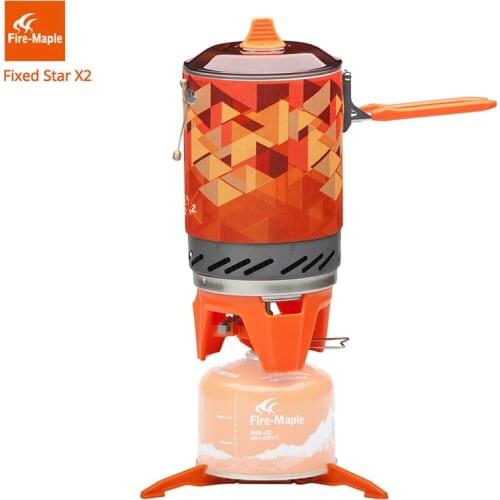 Fire Maple Outdoor Gas Stove Burner Tourist Portable Cooking System With Heat Exchanger Pot For Camping Hiking Gas Cooker