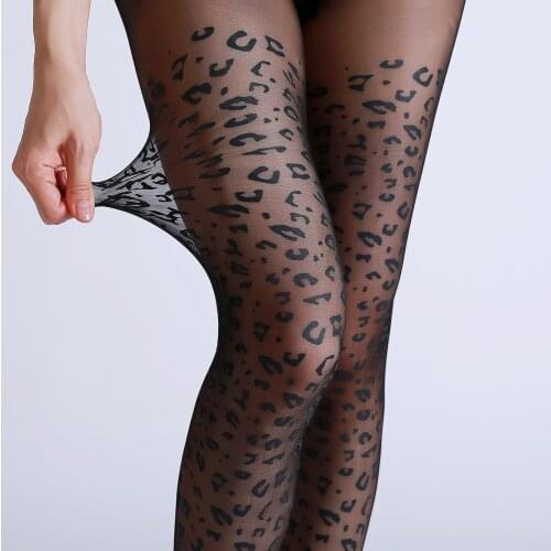 Sexy France Fashion Leopard Tights Print Pantyhose Womens Lingerie