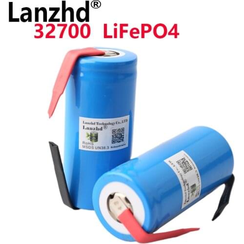32700 3.2v 6500mah lifepo4 lithium battery li 6.5ah cell longer 32650 for diy pack electric power tool +DIY Nickel (2-24PCS)