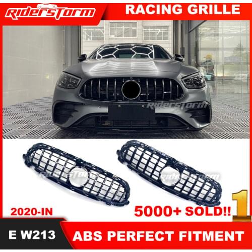 New E Class W213 GT Grille Year 2020+ for Mercedez E Class W213 E43 E200 E300 E250 E320 E350 Front Bumper Mesh A mg Gt Grille
