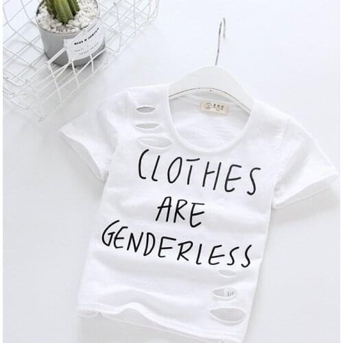 Novelty 2020 Summer children holes T-shirt cotton slub fashion printing Cactus boy girl kid tops Soft breathable toddler clothes