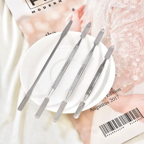 Nail Stainless Steel Color Palette Foundation Palette Knife Embossing Stick Multi-function Nail Push Manicure Tools Knife