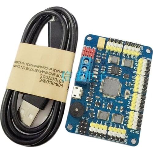 Wiring) 32-way control board, robot servo, steering gear, controller