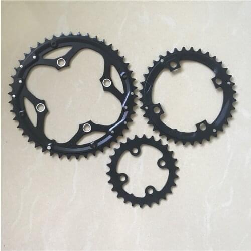 Mountain Bike Triple Chainring 104-64 BCD 46T 36T 26T MTB Aluminum Alloy Chain Wheel Bicycle parts Chainring 3*6/7/8 Speed