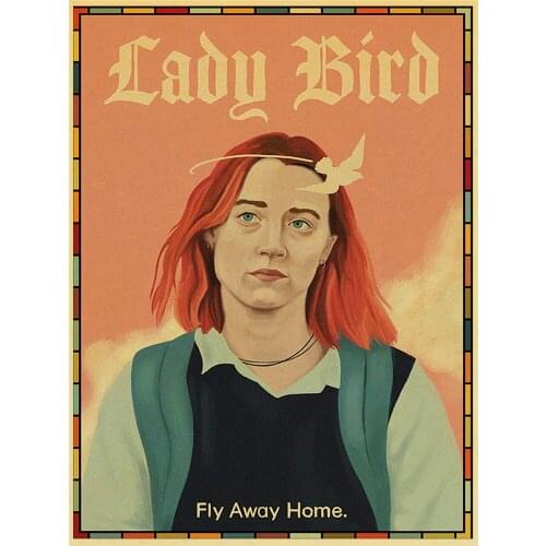 Vintage Movie Lady Bird Retro Printed Water-Soluble Canvas 11CT Cross Stitch Kit DIY Embroidery DMC Threads Sewing Sales