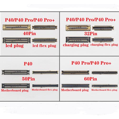 LCD Display FPC Connector Plug MotherBoard Pin USB Charging flex FPC Pin For Huawei P40 P40 Pro P40 Pro