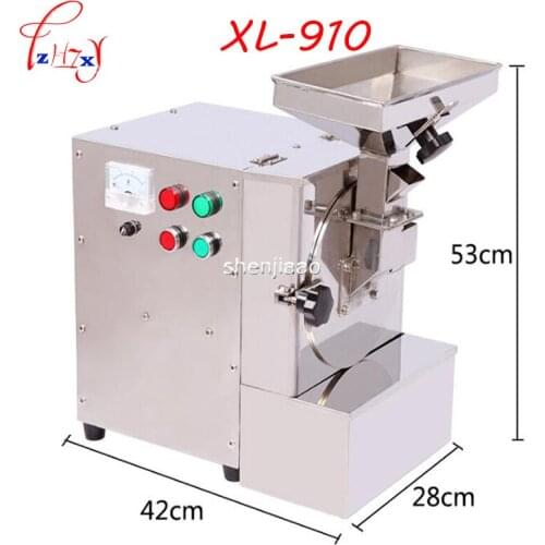 1PC 220V Feed Grinder For Nuts Almonds XL-910 Commercial Milling Fat/Peanuts/Sesameseeds/Beans/Spices Grasso Mill Machine