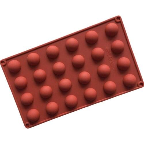 15/24 Cups Small Semicircle Silicone Cake Chocolate Ice Cube Mold #AW