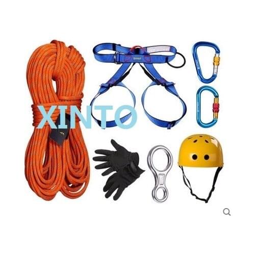 150--200M, 2700KG aerial work fast safety insurance climbing rope sport harness, full set safety belt lifting sling