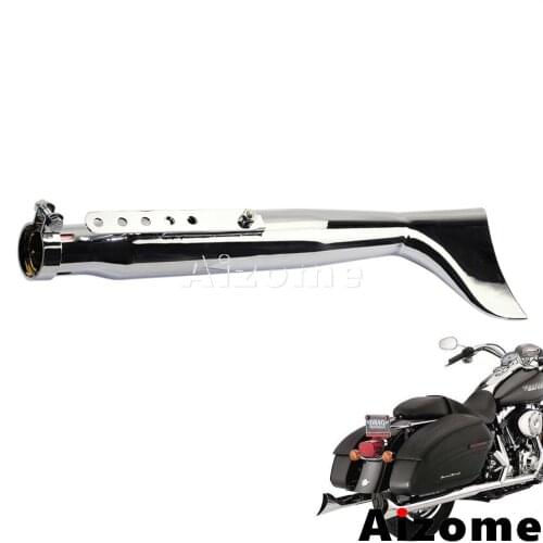 1x Fishtail Exhaust Mufflers For Harley Cafe Racer Right Side Motorcycle Slip-on Mufflers Exhaust Pipes 1-5/8" 1-1/2" 1-7/16"