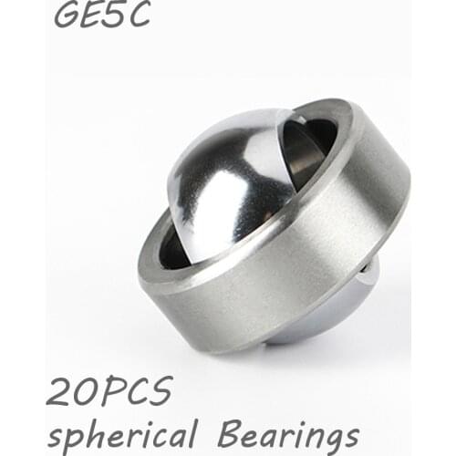 20pcs 5mm GE5C Spherical Bushing Plain Bearing