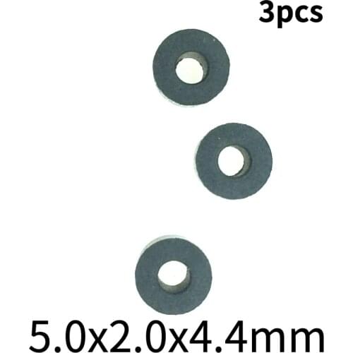 3pcs 5.0x2.0x4.4mm for Panasonic RQ-SX dual-belt Walkman cassette deck tape pressure belt pulley wheel rubber ring leather
