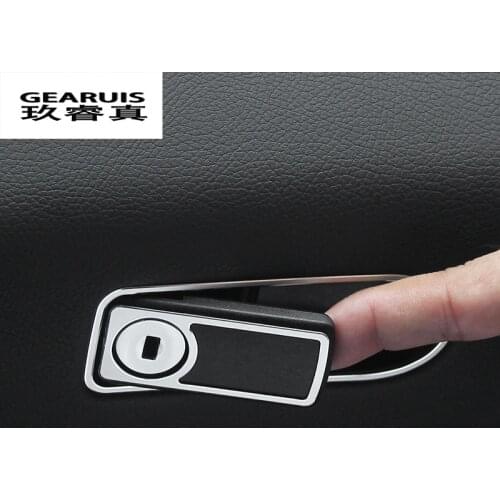 Car Styling Interior Toolbox Handle stickers Decoration Trims frame Cover sequins For Mercedes Benz C Class W205 2015-2017 GLC