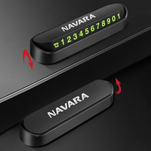 Car Temporary Stop Sign Parking Card Telephone Number Card Plate for Nissan Navara d40 d22 d23 np300 Car-Styling Accessories