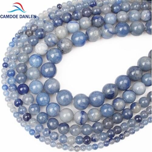 AAA Blue Aventurine Dumortierite Natural Stone Beads For Jewelry Making DIY Material 4/ 6/8/10/12mm Jewelry Making Wholesale