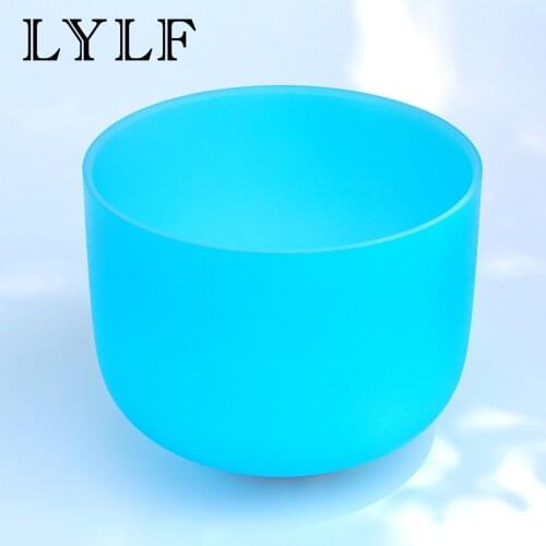 10 Inch G Throat 440hz 432hz Blue Chakra Quartz Crystal Singing Bowl - Meditation Healing
