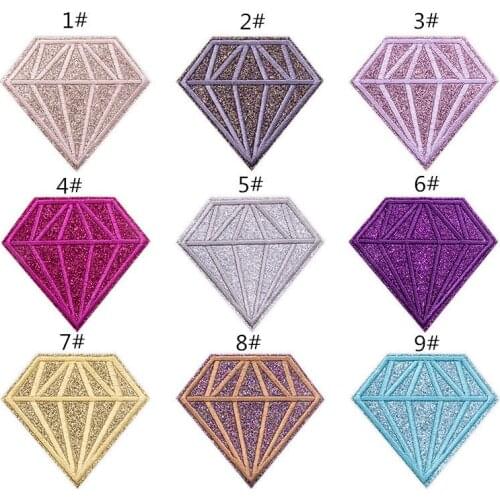 DD New embroidery cloth stick cartoon diamond clothing accessories glite back adhesive tape stick Sequin spot customization