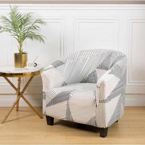 Elasticated Sofa Covers One Set Cushion Cover Scandinavian Seat Cover1 Seater Armchair Round Small Sofa sofa Cover Stretch