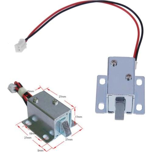 DC 6V/12V Electronic Auto Cabinet Lock Door Drawer Electromagnetic Lock Mini Intelligent Lock for Door Cabinet Drawer Security