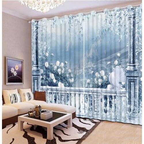 Customized size Luxury Blackout 3D Window Curtains For Living Room Bedroom European style Drapes Cortina Rideaux Cushion cover