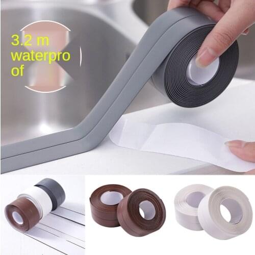 Kitchen Sink Strong Self-adhesive Tape Waterproof Mouldproof Tape Anti-moisture Sticker Bathroom Wall Corner Line Sink Stickers
