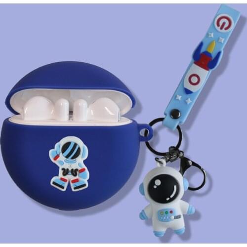 Cute Astronaut Case for Huawei Freebuds 3 Case Fashion Silicone Headphone Protective Cover for Huawei Free Buds 3 Pro
