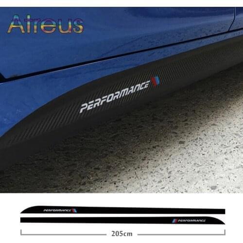 Carbon Fiber Side Skirt Sill Stripe Body Decals Sticker For BMW F30 F31 F32 F34 E90 E92 E93 F20 F21 X5 F15 F10 F01 F11 F02 G30
